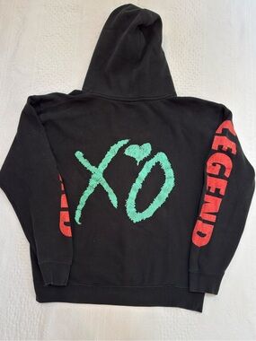 RARE The Weeknd XO Hoodie 2017 Legend of The Arena Fall Tour Teal Medium Starboy
